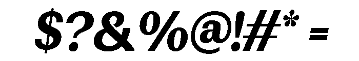 Rundale-ExtBdSemiCondIta Font OTHER CHARS