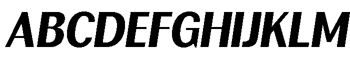 Rundale-ExtBdSemiCondIta Font UPPERCASE
