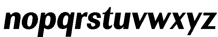 Rundale-ExtBdSemiCondIta Font LOWERCASE