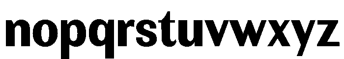 Rundale-ExtBdSemiCond Font LOWERCASE