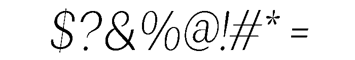Rundale-ExtLtCondIta Font OTHER CHARS