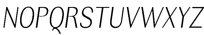 Rundale-ExtLtCondIta Font UPPERCASE