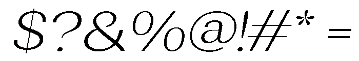 Rundale-ExtLtExpIta Font OTHER CHARS