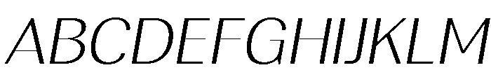 Rundale-ExtLtExpIta Font UPPERCASE