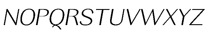 Rundale-ExtLtExpIta Font UPPERCASE