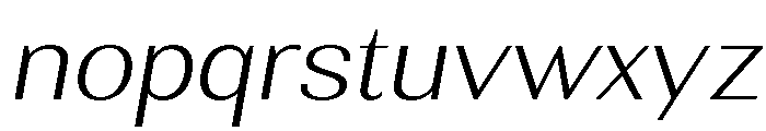 Rundale-ExtLtExpIta Font LOWERCASE