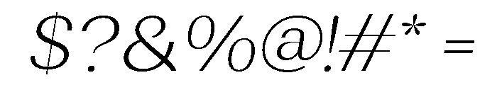 Rundale-ExtLtSemExpIta Font OTHER CHARS