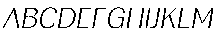 Rundale-ExtLtSemExpIta Font UPPERCASE