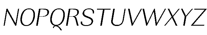 Rundale-ExtLtSemExpIta Font UPPERCASE