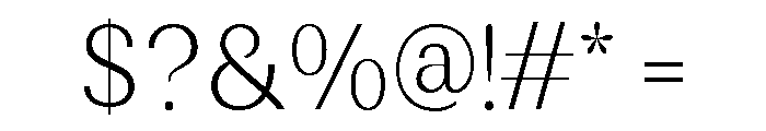 Rundale-ExtLtSemiCond Font OTHER CHARS