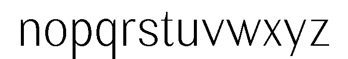 Rundale-ExtLtSemiCond Font LOWERCASE