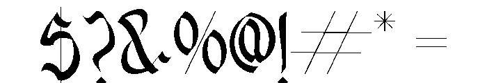 Runecrest Regular Font OTHER CHARS