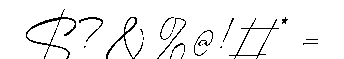 Running Saffron Regular Font OTHER CHARS