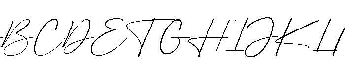Running Saffron Regular Font UPPERCASE