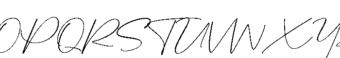 Running Saffron Regular Font UPPERCASE