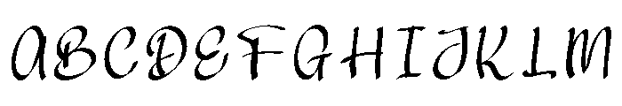 Rusbery Font UPPERCASE