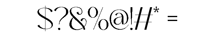 Rusdane Regular Font OTHER CHARS
