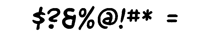 Rush Ranger Font OTHER CHARS