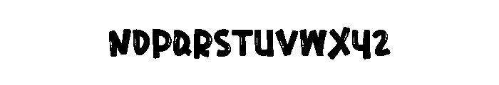 Rush Water Font LOWERCASE