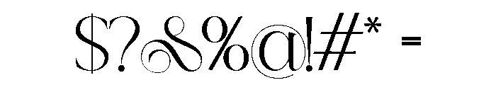 Rusher Night Regular Font OTHER CHARS