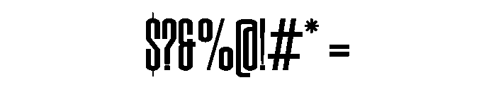 Rushic Regular Font OTHER CHARS