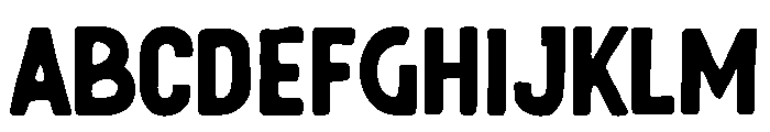Rushnore Font UPPERCASE