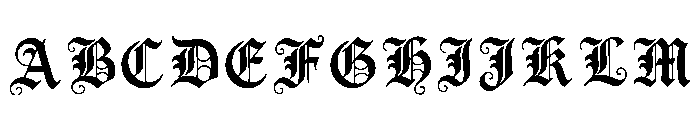 Russell Regular Font UPPERCASE