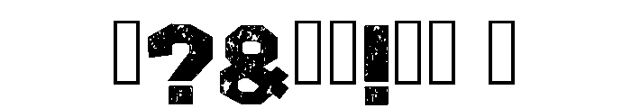 Rust Canyon Regular Font OTHER CHARS