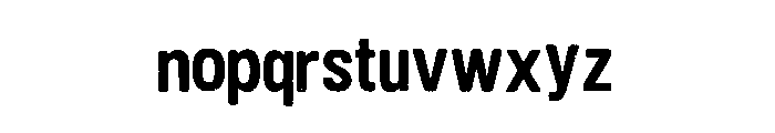 Rust Rough Font LOWERCASE