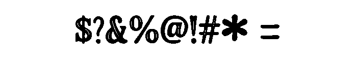 Rustborne Font OTHER CHARS