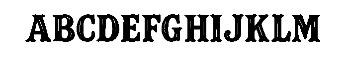 Rustborne Font UPPERCASE