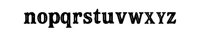 Rustborne Font LOWERCASE