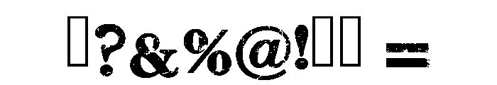 Rusted Grunge Regular Font OTHER CHARS