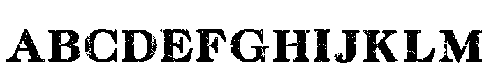 Rusted Grunge Regular Font UPPERCASE