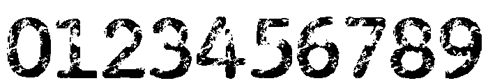 Rusted Letter Regular Font OTHER CHARS