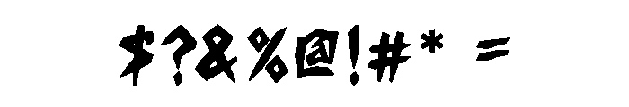 Rusted Rage Font OTHER CHARS