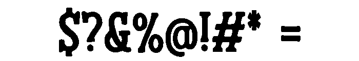 Rustero Regular Font OTHER CHARS