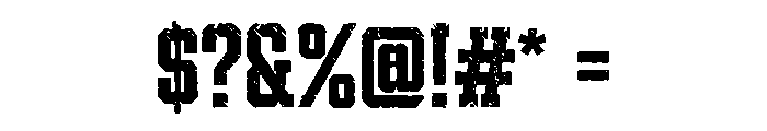 Rustforge Slab Font OTHER CHARS