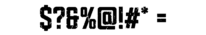 Rustforge Stamp Font OTHER CHARS
