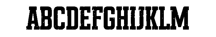 Rustforge Stamp Font UPPERCASE