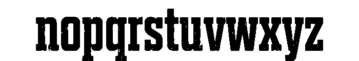 Rustforge Stamp Font LOWERCASE
