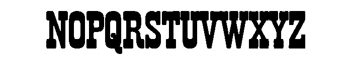 Rusthaven Western Font UPPERCASE
