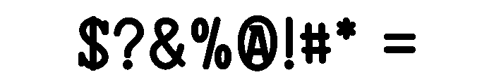 Rusthorn Regular Font OTHER CHARS