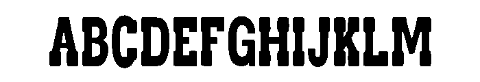 Rusthorn Slab Regular Font UPPERCASE