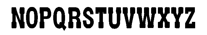 Rusthorn Slab Regular Font LOWERCASE