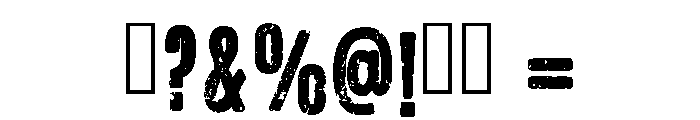 Rustic Baseball Regular Font OTHER CHARS