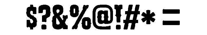 Rustic Cowboy Font OTHER CHARS