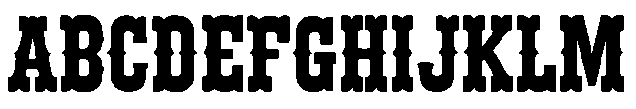 Rustic Cowboy Font UPPERCASE