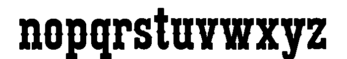 Rustic Cowboy Font LOWERCASE