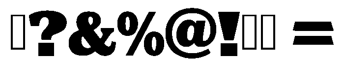 Rustic Frontier Regular Font OTHER CHARS